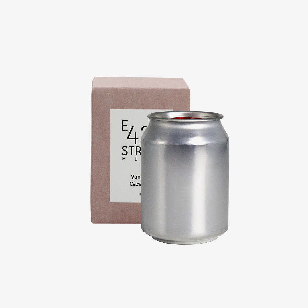 Promo Brands Mini East 42nd Street Can Soy Candle in Vanilla Caramel - H203