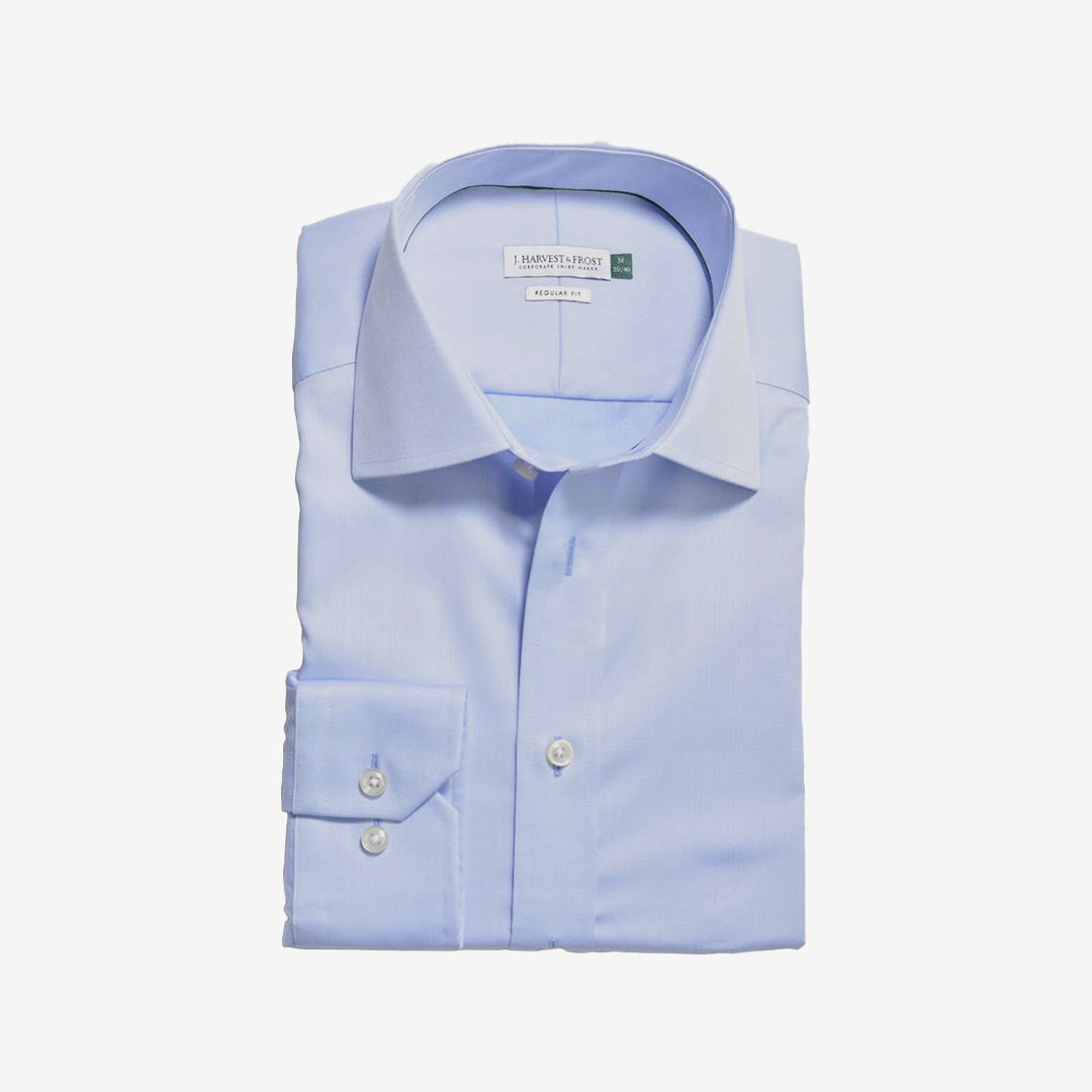 Order Personalized Legend Life Green Bow 01 Men's Dress Shirtin Sky Blue Folded - HF301