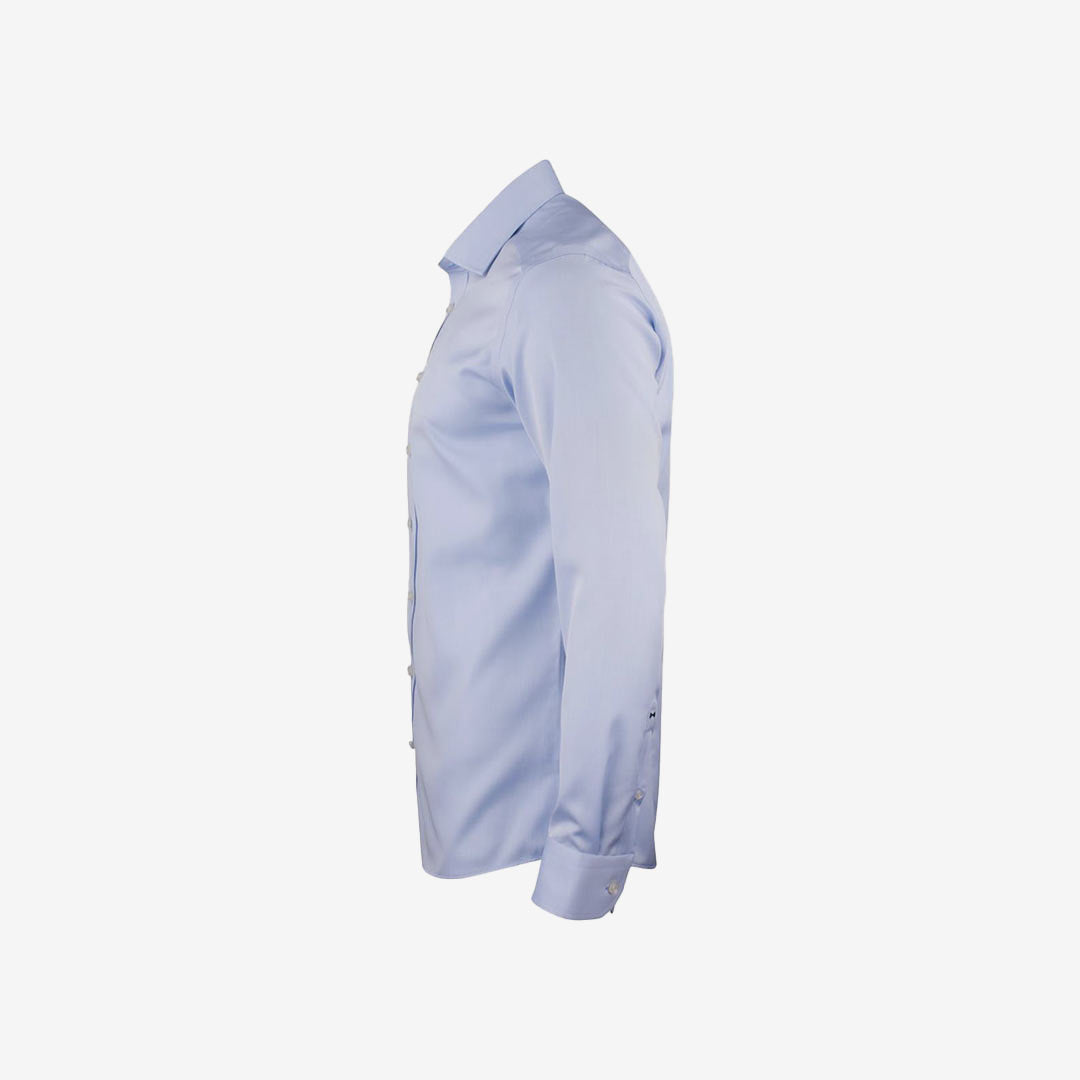 Shop Personalized Legend Life Green Bow 01 Men's Dress Shirt in Sky Blue Lefthand Side - HF301