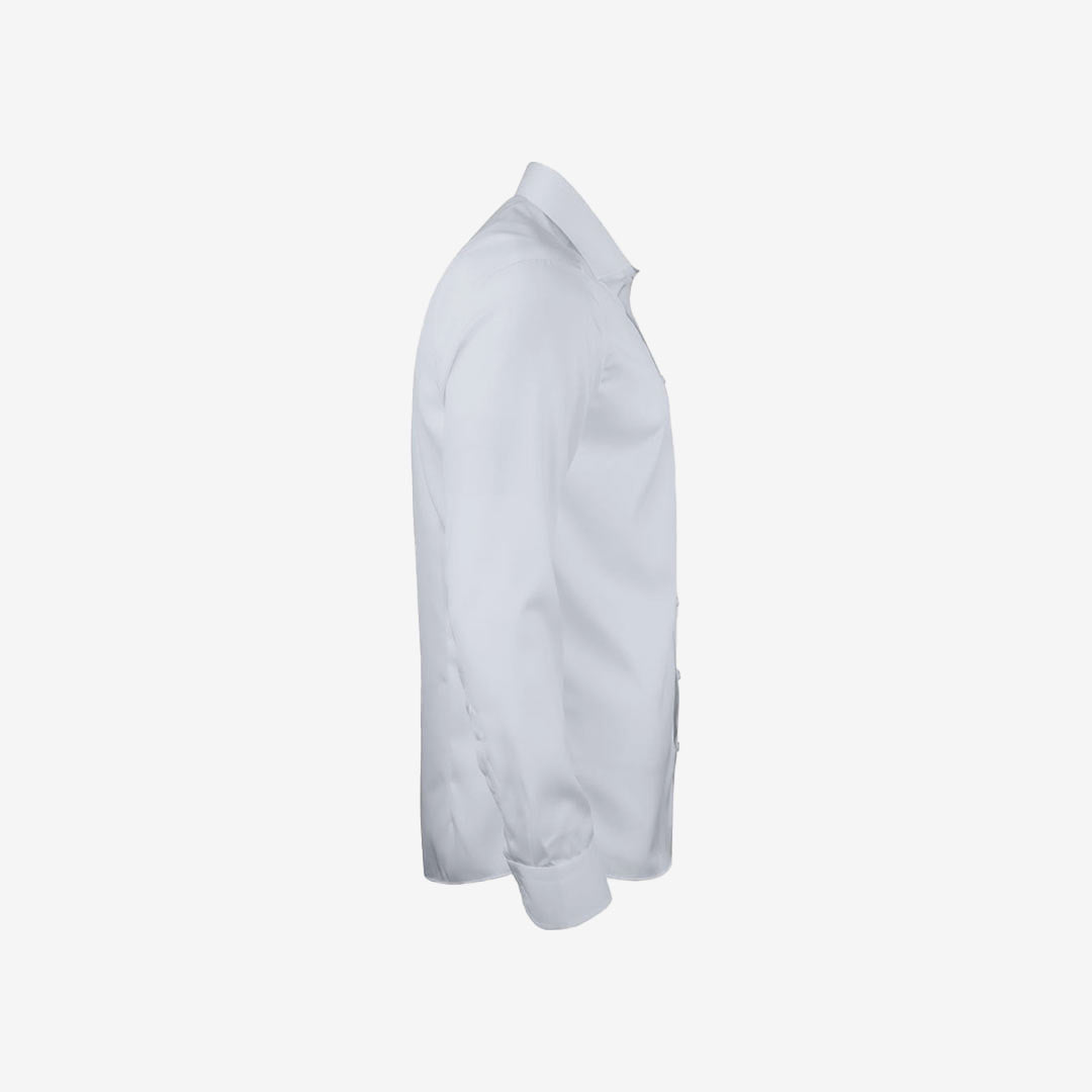 Shop Personalised Legend Life Green Bow 01 Men's Dress Shirt in White Righthand Side - HF301