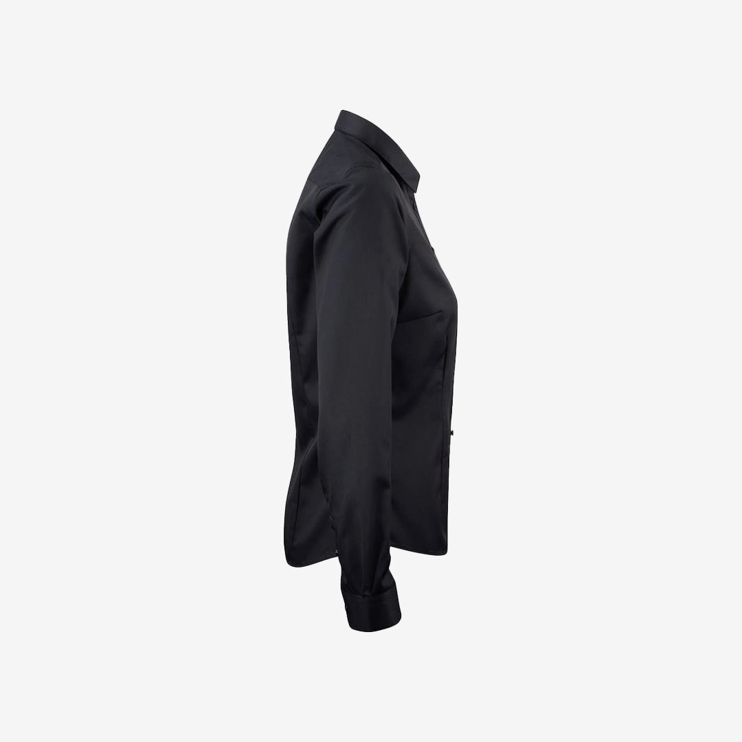 Legend Life Green Bow 01 Women's Dress Shirt in Black Righthand Side - HF301W