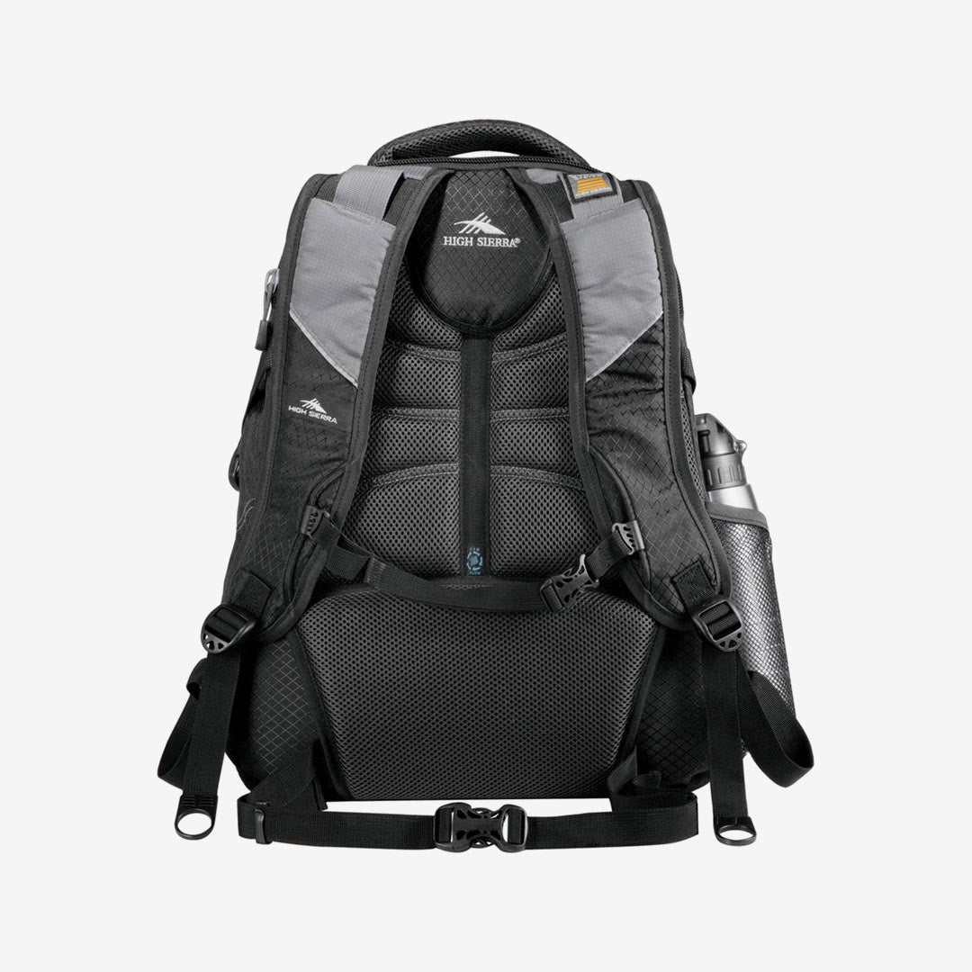Nottage High Sierra Access 17'' Computer Backpack Black Back - HS1006BL