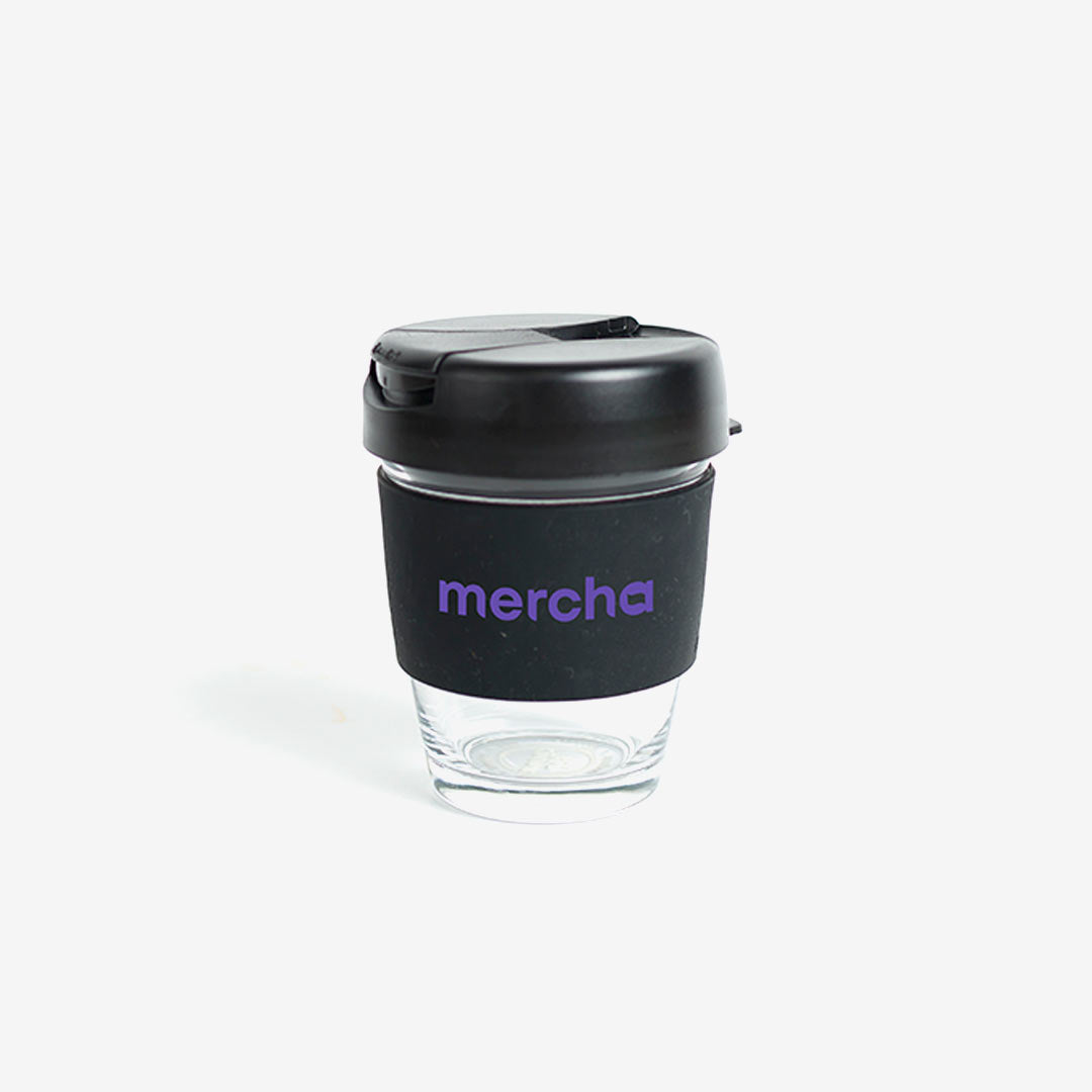 Company Branded I'm an Ideas Person Custom Swag Pack Orso 12oz/340ml Glass Karma Kup with Silicon Lid - Mercha 