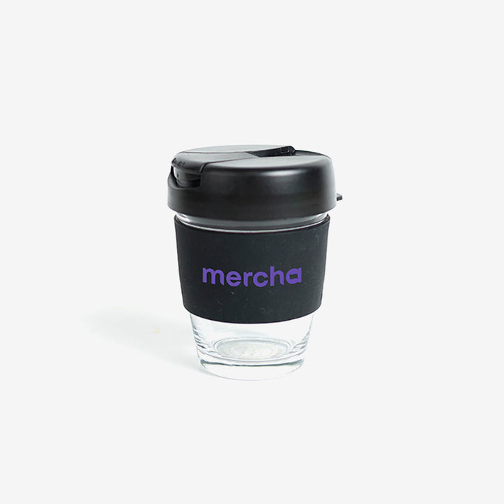 Company Branded I'm an Ideas Person Custom Swag Pack Orso 12oz/340ml Glass Karma Kup with Silicon Lid - Mercha 
