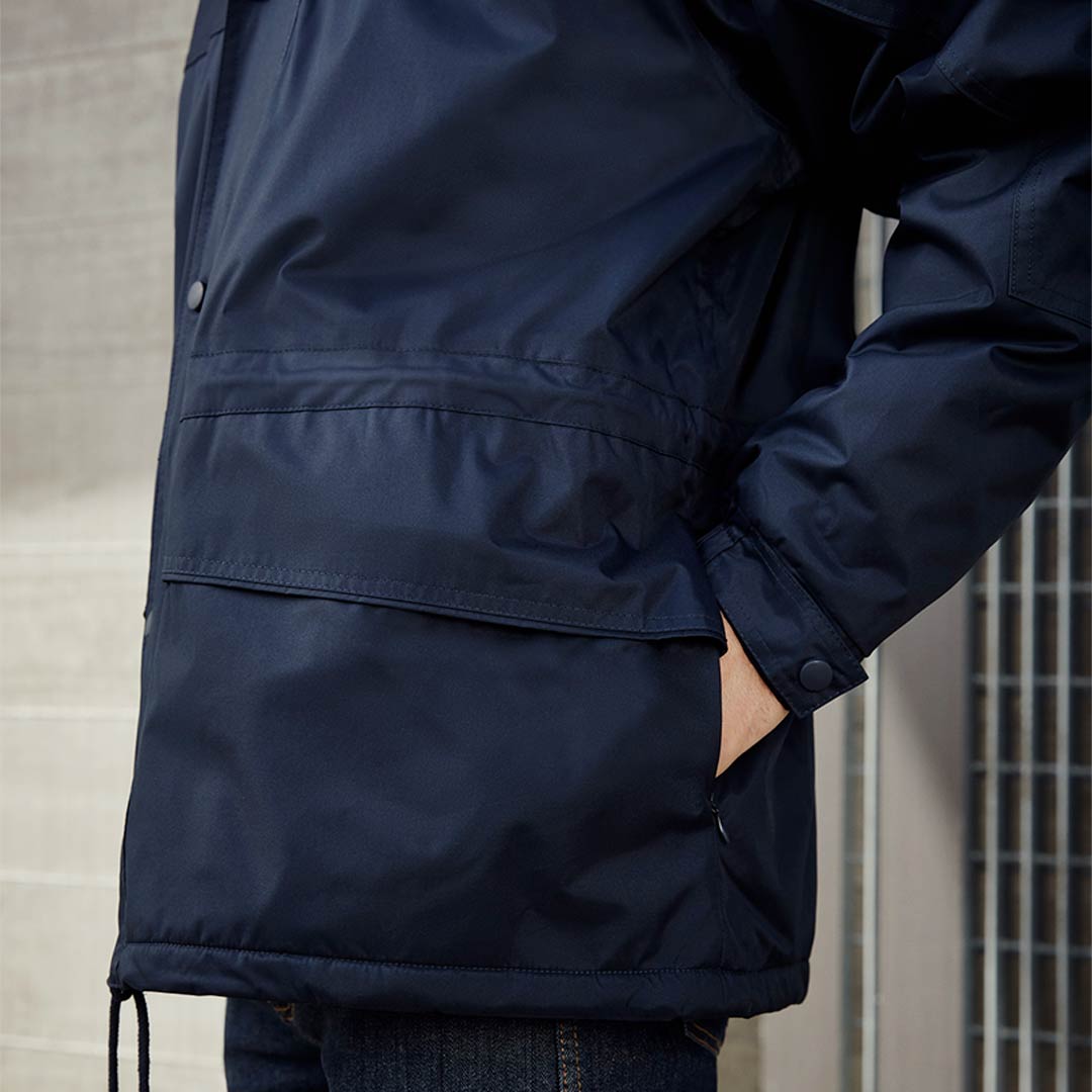 Shop Quality Personalised Biz Collection Unisex Trekka Jacket in Navy Detail - j8600