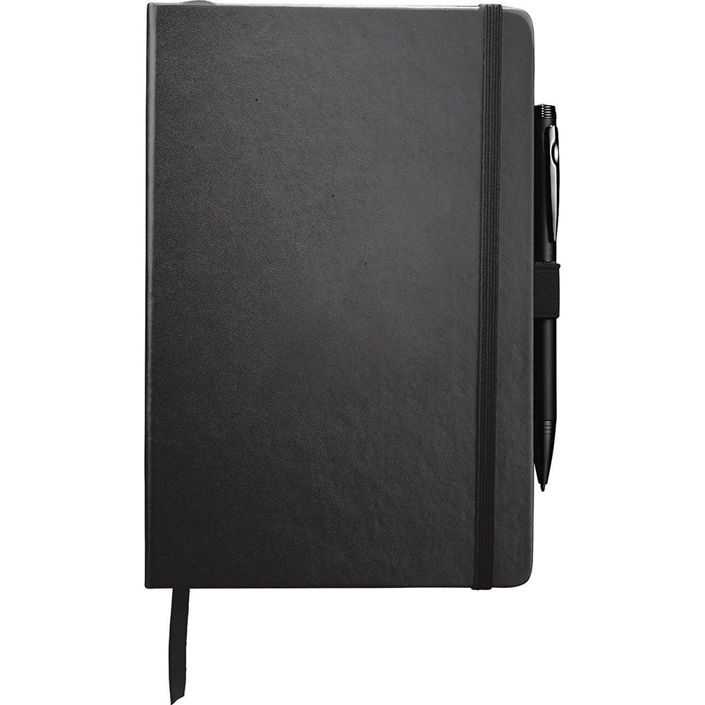 Shop Personalised Branded Nottage Nova Bound A5 JournalBook in Black - JB1008