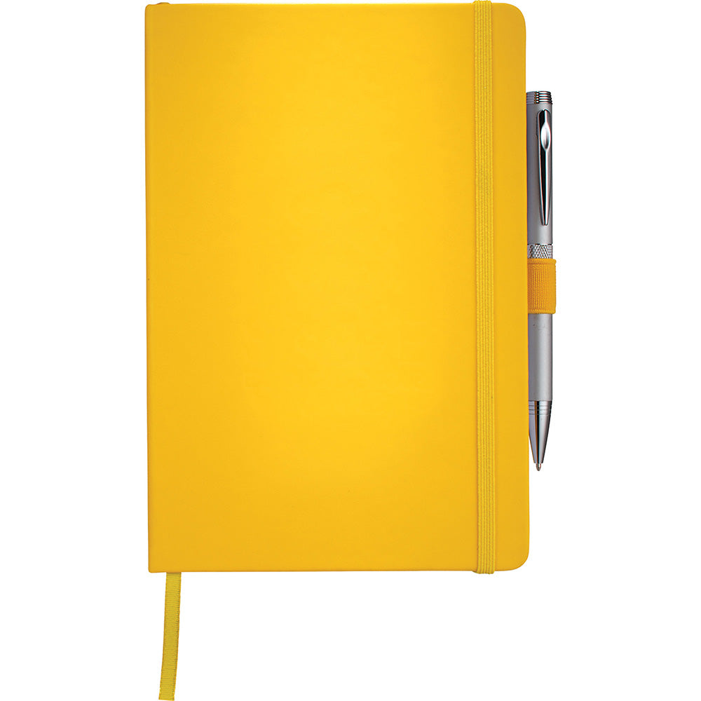 Shop Personalised Branded Nottage Nova Bound A5 JournalBook in Yellow - JB1008