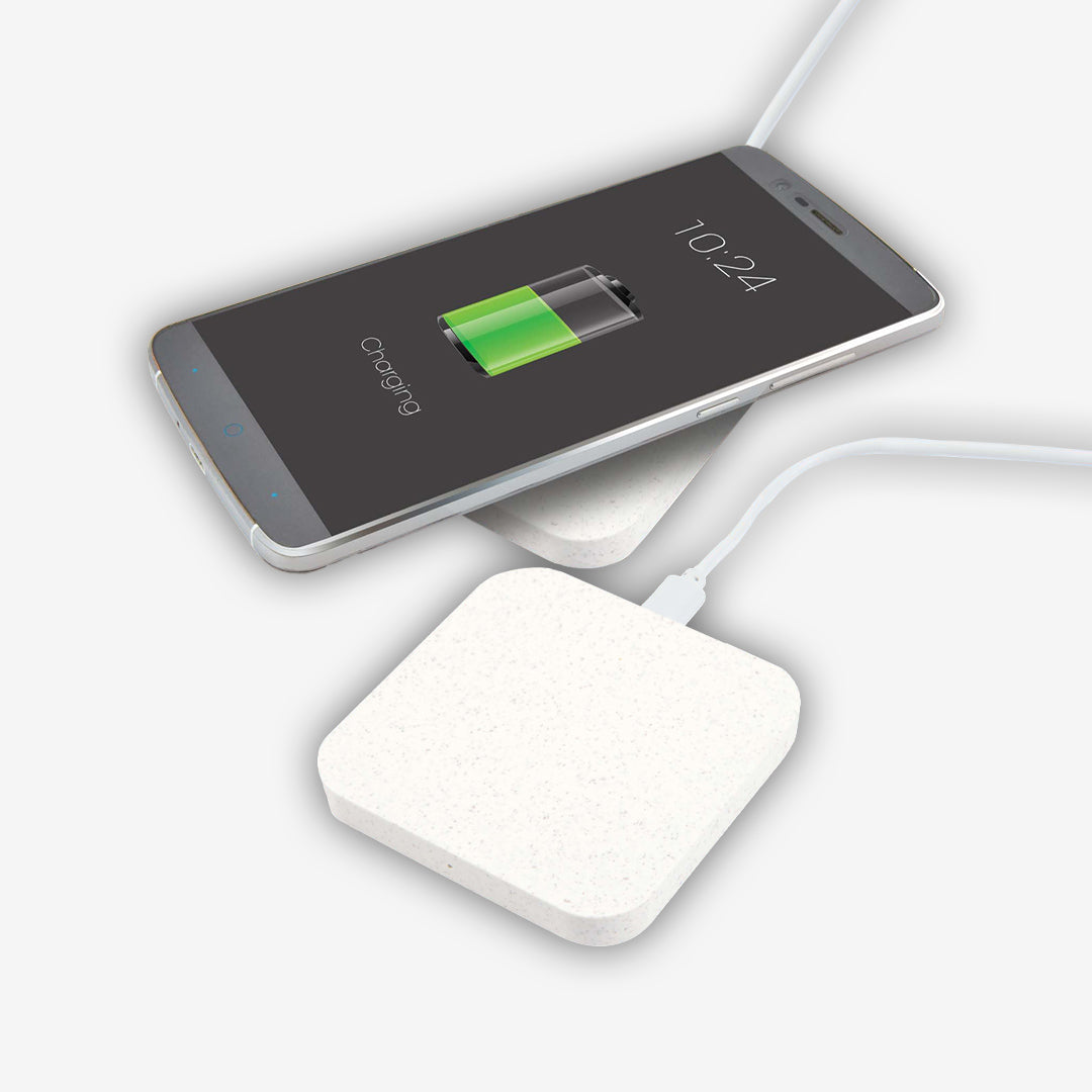 Logo Line Arc Eco Square Wireless Charger Logo Line Arc Eco Square Wireless Charger