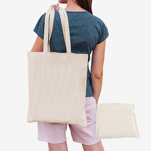 Personalised Logo Line Urban Shopper Folding Calico Bag (LH) Detail  - LL0946