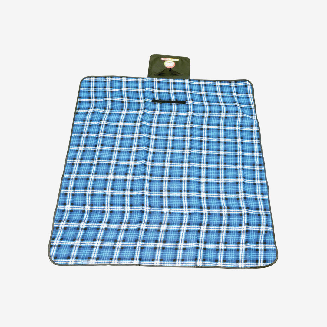 Logo Line Leisure Picnic Blanket in Blue/White - LL8365