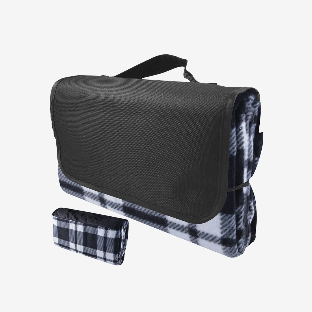 Logo Line Leisure Picnic Blanket - LL8365 Black/White - Front