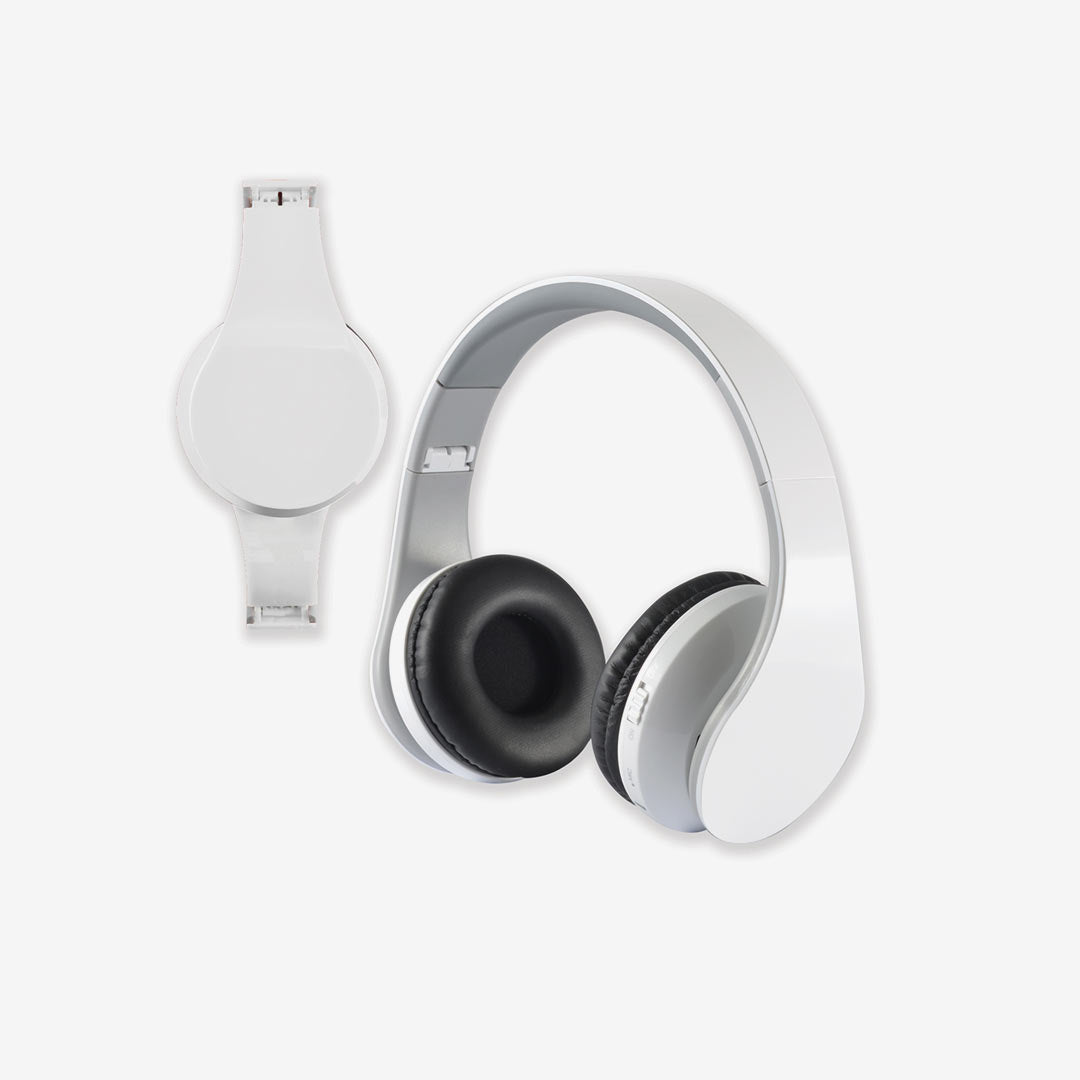Logo Line Hyper Bluetooth Headphones in EVA Zipper Case - branded tech accessories