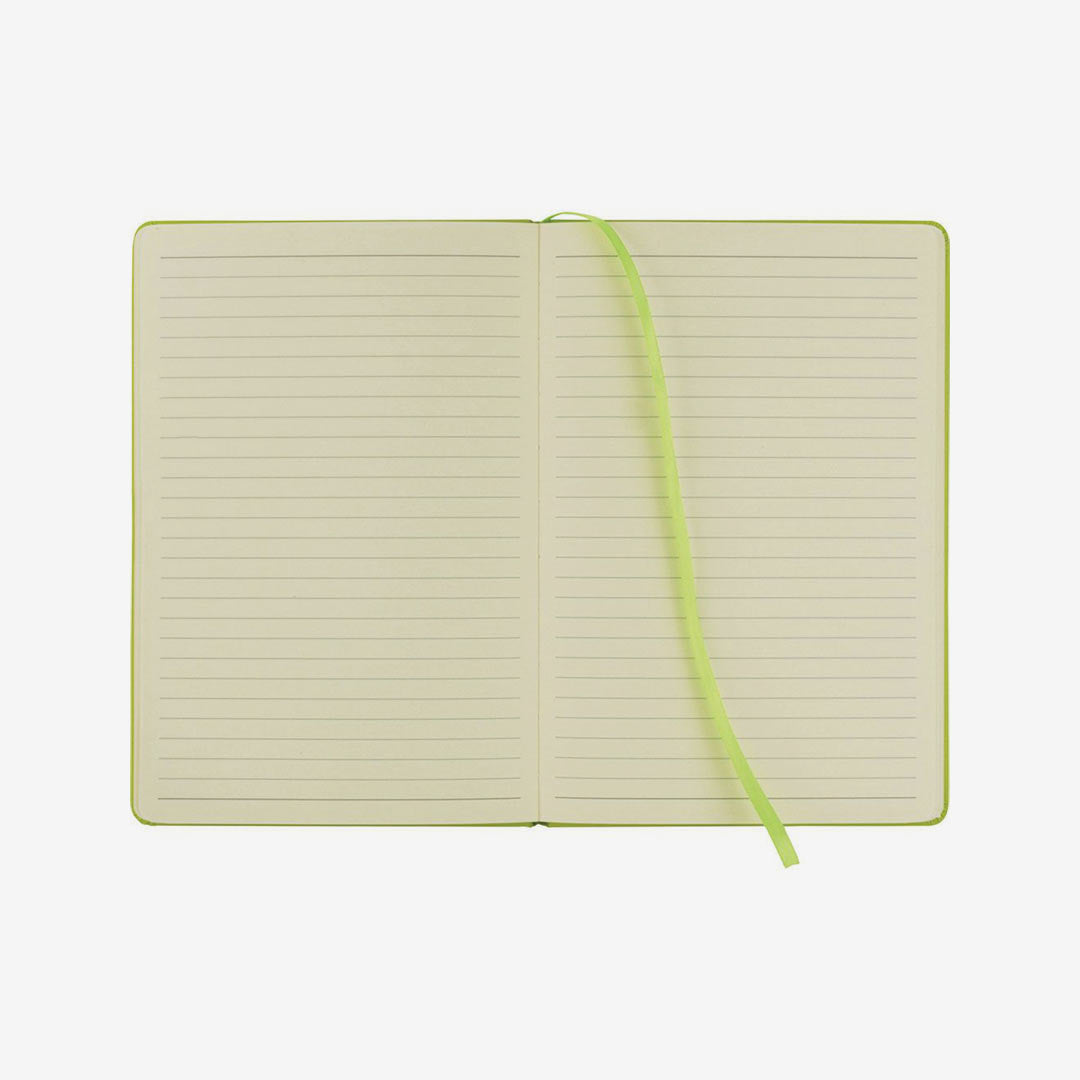 Shop Custom Branded Nottage Ambassador Bound JournalBook in Lime Green Detail - 9196