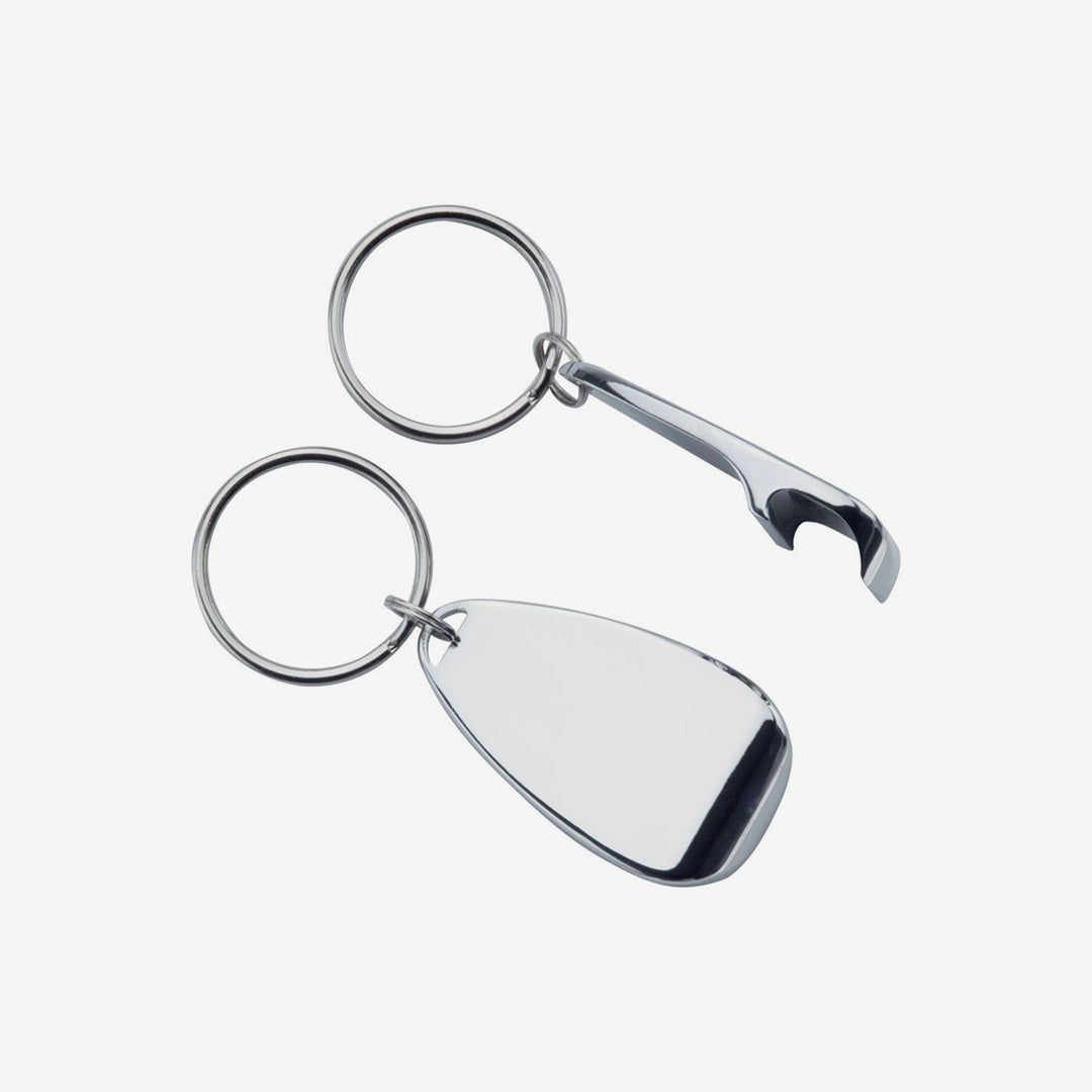 Oval Bottle Opener Key Ring