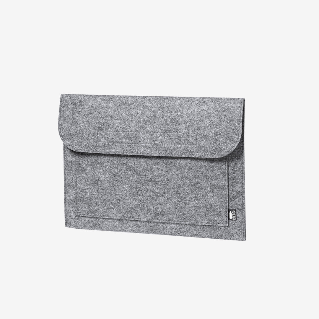 Orso Eco Recycled Laptop Pouch Novac - Angle Image - M1130