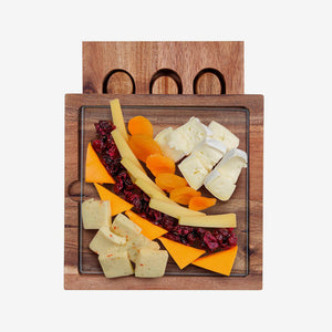 Promo Brands Braemar Glass Cheese Board & Knife Set