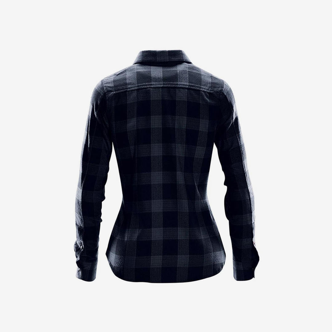 Stormtech Women's Logan Snap Front Flannel Shirt Back SFX-1W