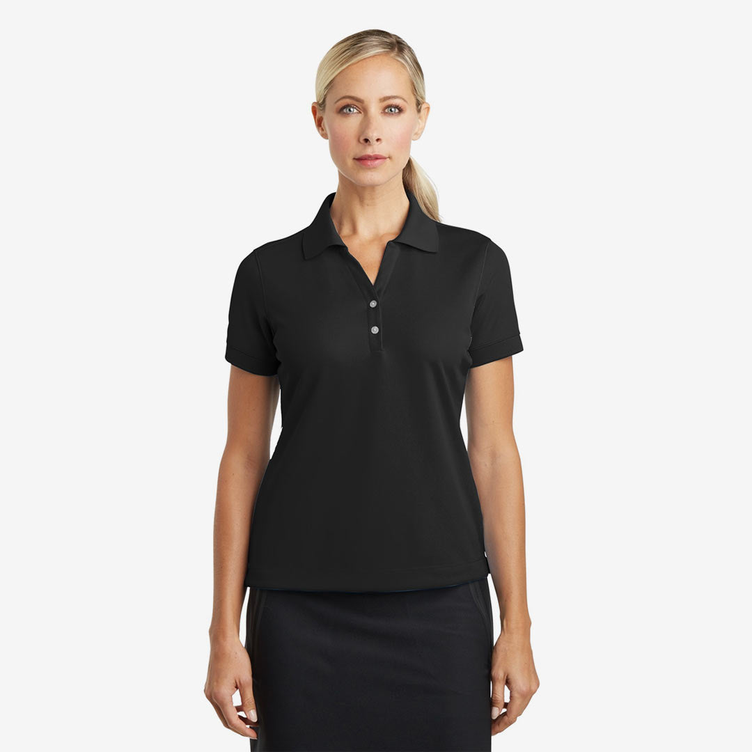 Nike Ladies Dri-FIT Classic Polo Black Model Front 286772