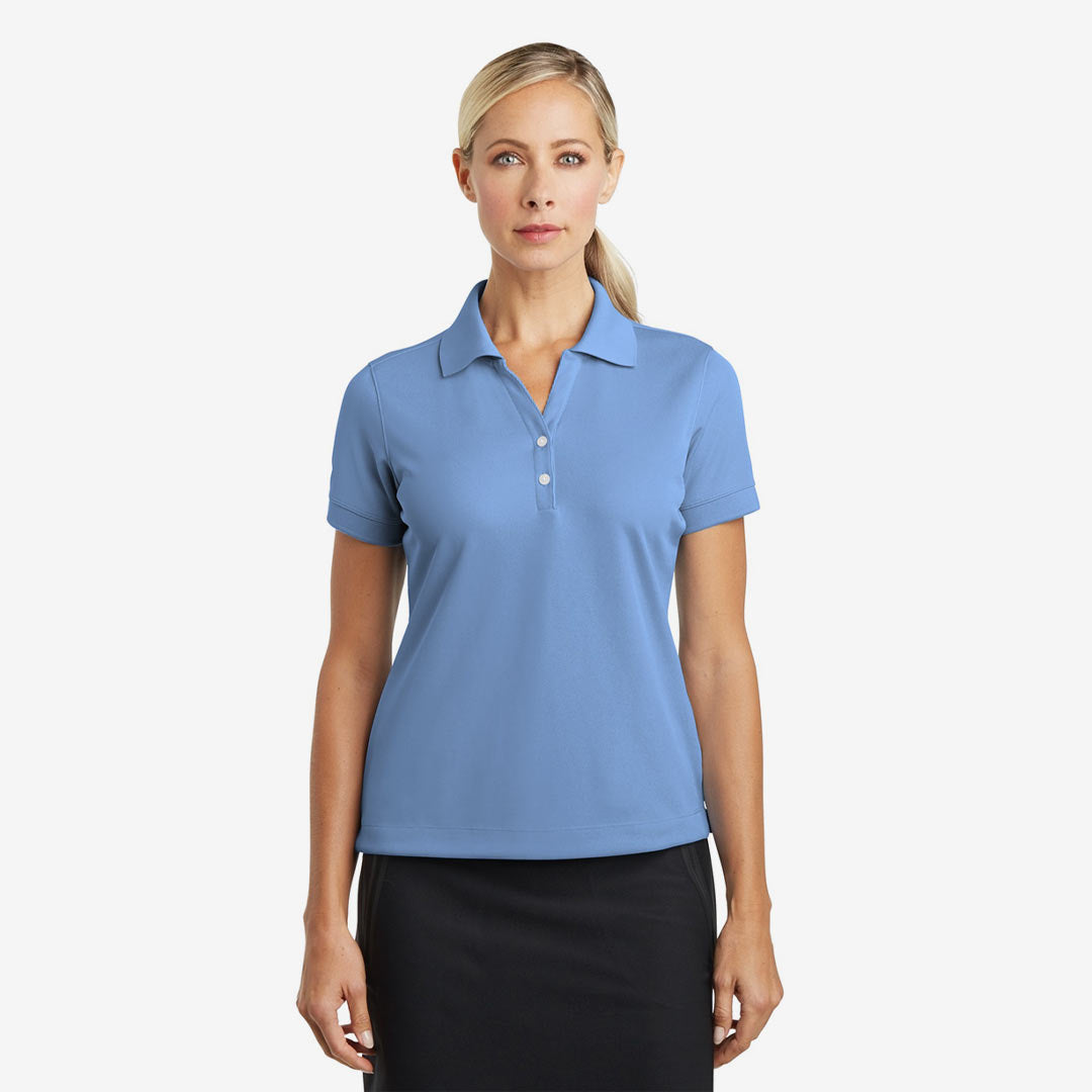 Nike Ladies Dri-FIT Classic Polo Light Blue Model Front 286772