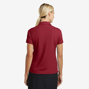 Nike Ladies Dri-FIT Classic Polo Varsity Red Model Back 286772