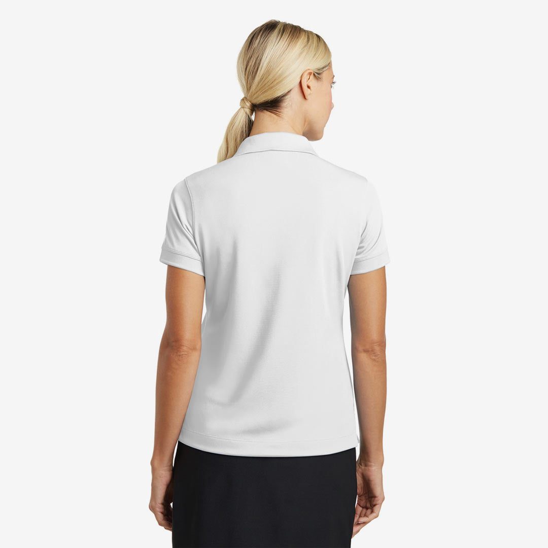 Nike Ladies Dri-FIT Classic Polo White Model Back 286772