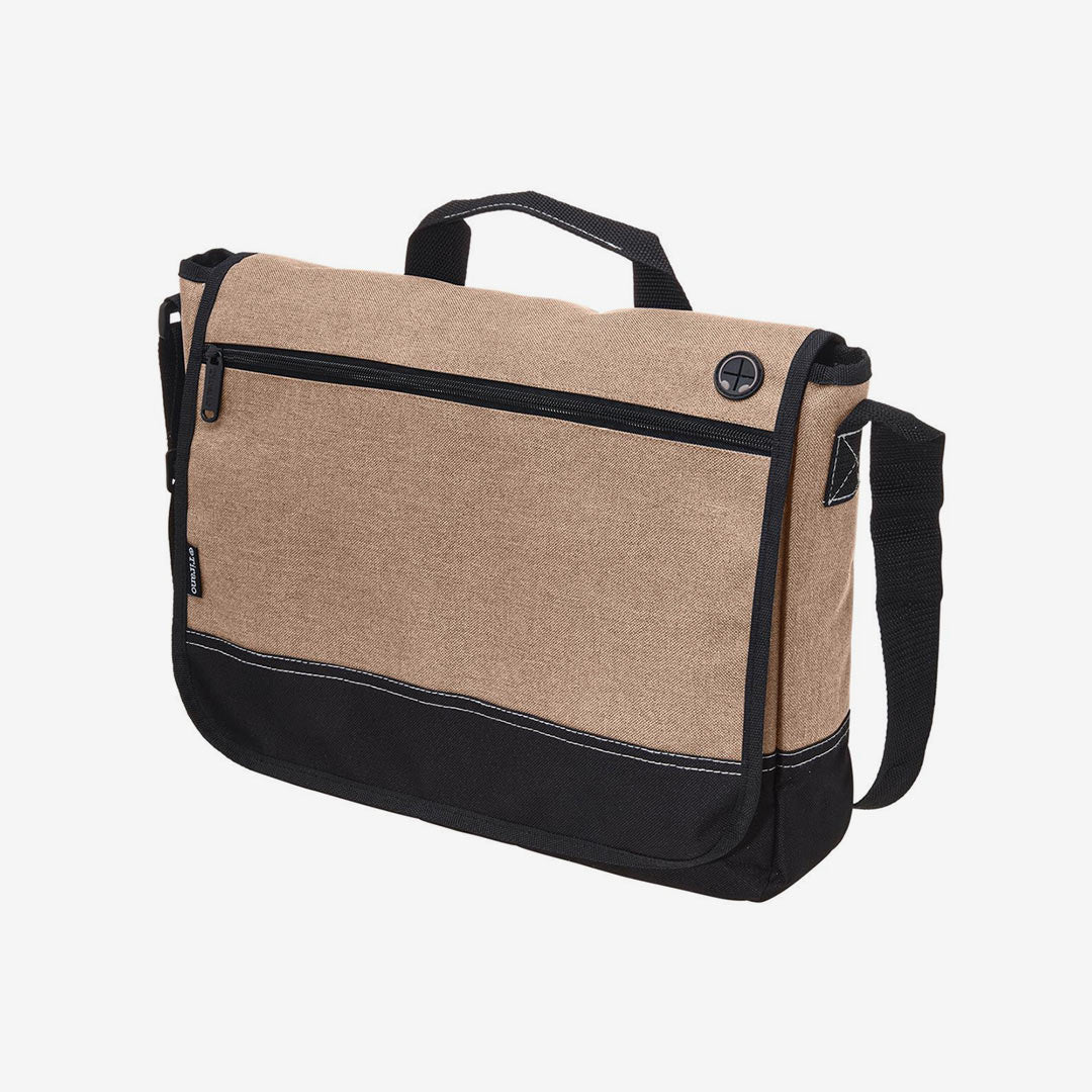Shop Personalized Tirano Laptop Satchel in Tuscan Brown Detail - TR1430