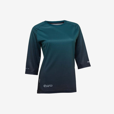 DHaRCO Custom Branded Women's 3/4 Sleeve MTB Jersey in Forest Fade  -L34J