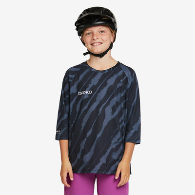 DHaRCO Custom Branded Youth 3/4 Sleeve MTB Jersey in Jet Stream -Y34J