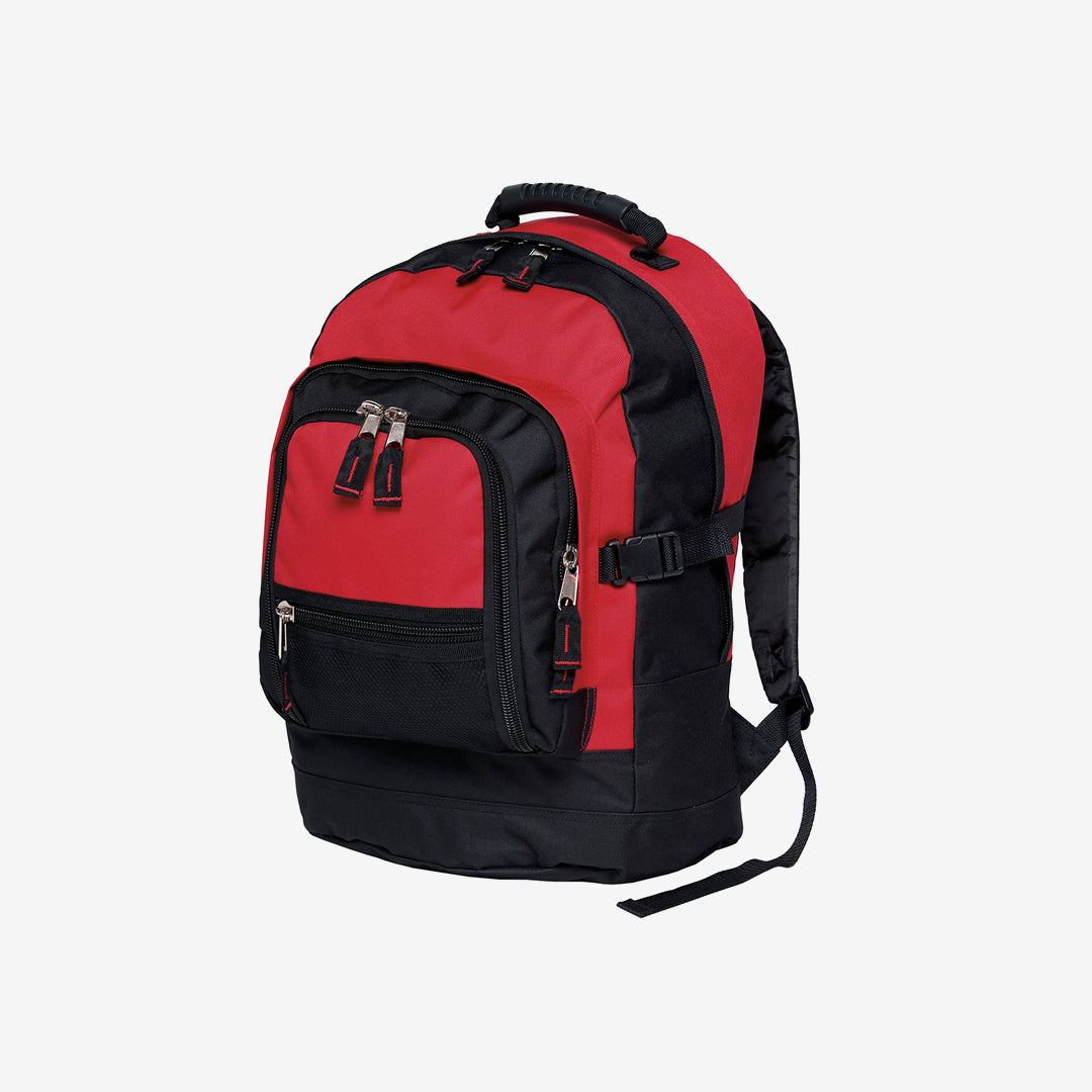 Gear for Life 36L Fugitive Backpack in Red/Black Left Angle - BFGB