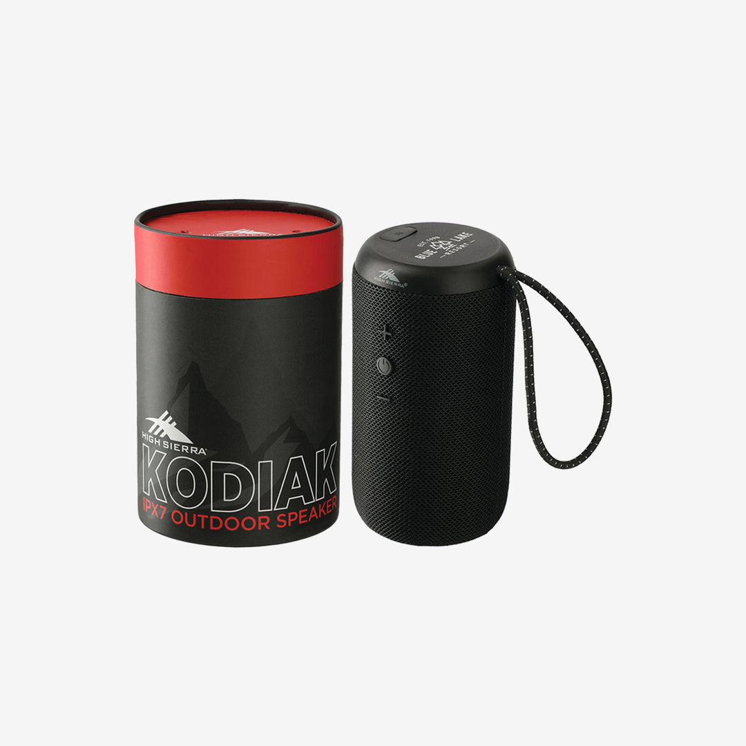 High Sierra Kodiak IPX7 Outdoor Bluetooth Speaker in Black with Packaging - HS1016