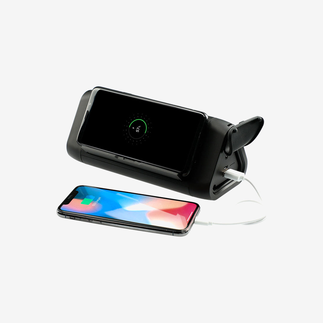 High Sierra Speaker & Powerbank in Black Front Angle  - HS1010