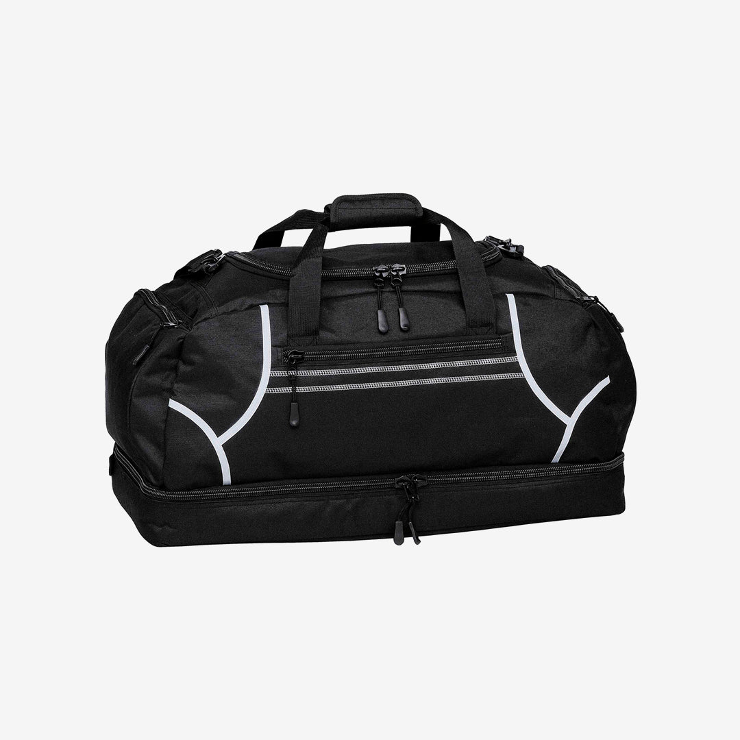 Gear for Life 55L Reflex Sports Bag in Black/White  - BRFS