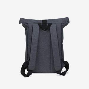 Gear for Life 15L Bounce Roll Top Backpack Grey Melange Back - SIBRTB