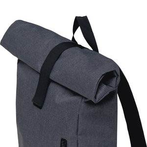 Gear for Life 15L Bounce Roll Top Backpack Grey Melange Roll Top Detail - SIBRTB