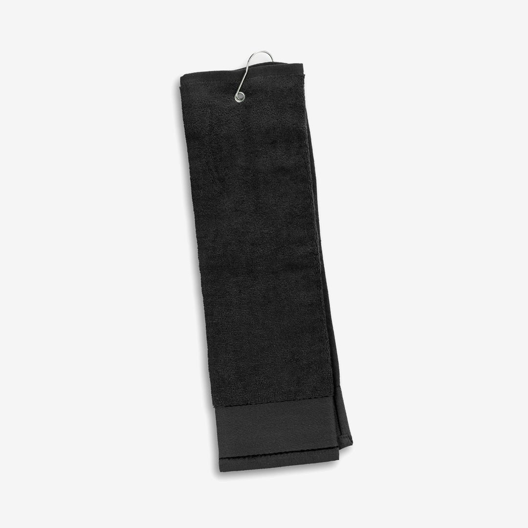 Trends Cotton Terry Golf Towel in Black - 100687